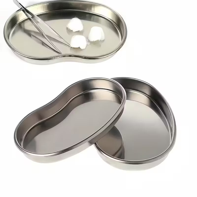 Stainless Steel Kidney Trays (Set of 3) — Durable, Easy-Clean Instrument Dishes