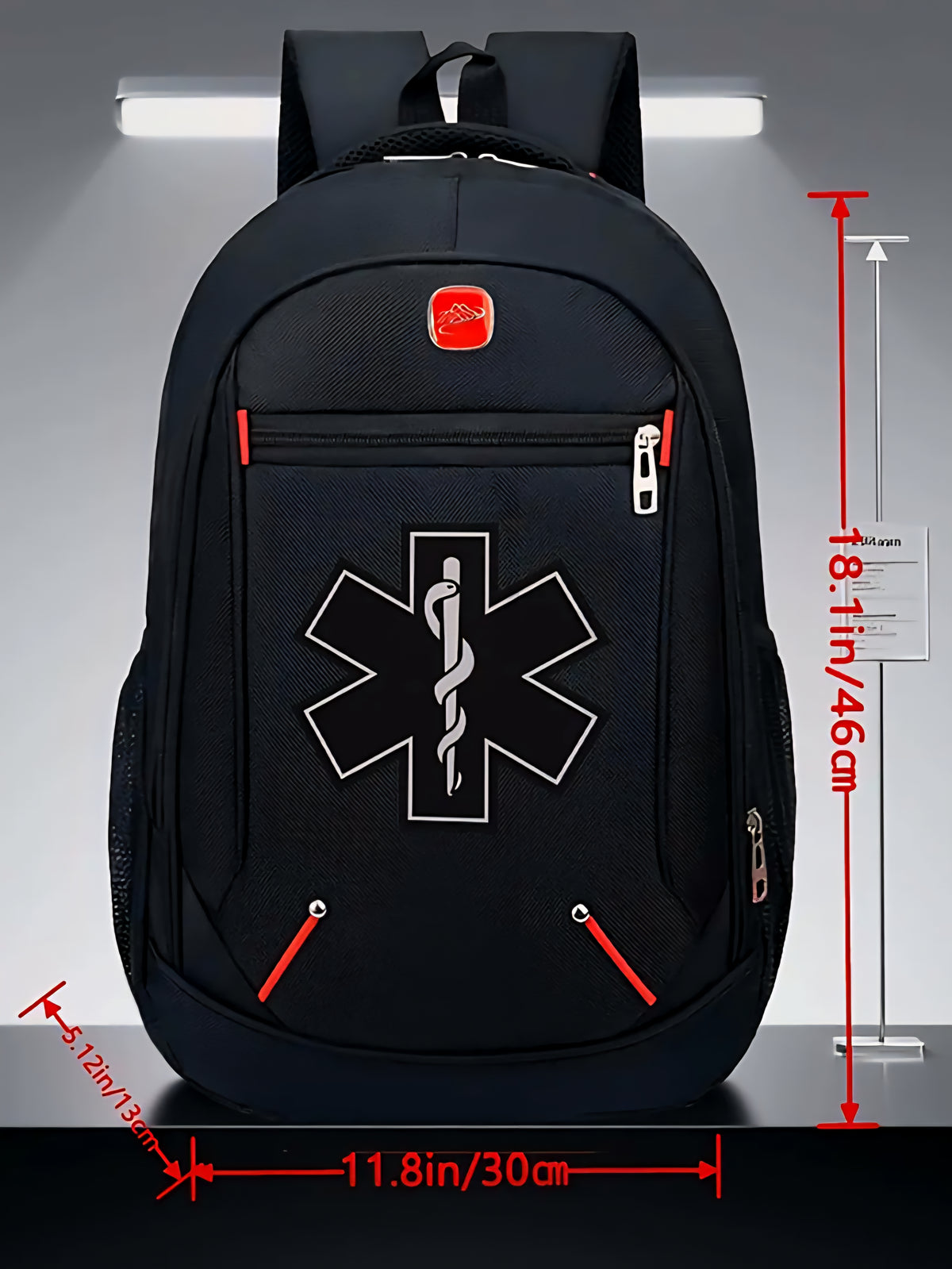 Medical Corps Insignia Backpack –First Aid & EMT Medical Bag