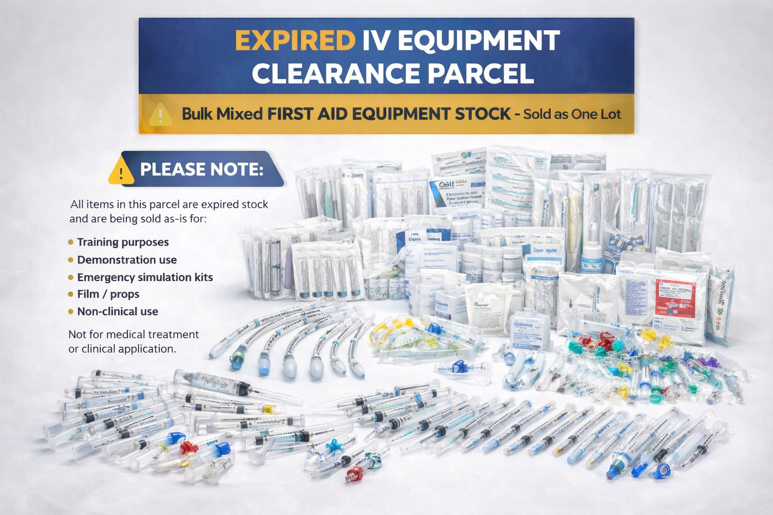 Expired IV Equipment Bulk Clearance Parcel
