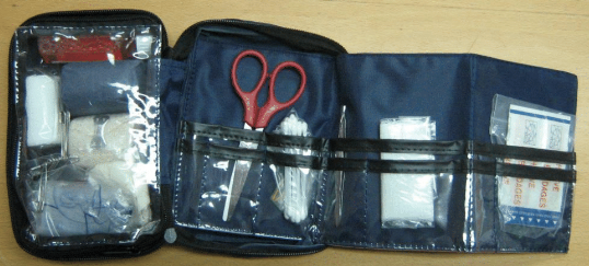 First Aid Kit Basic (Blue) with contents